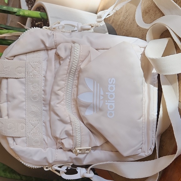 adidas Handbags - Adidas cream colored crossbody small bag